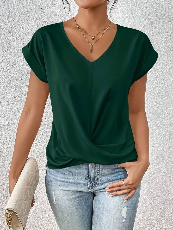 Fiore - Short-sleeved organic cotton top